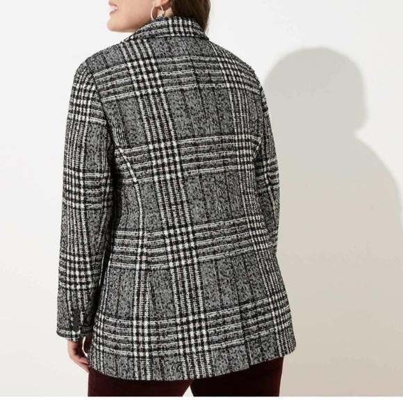 [LOFT] Plaid Tweed Blazer - Picture 4 of 4